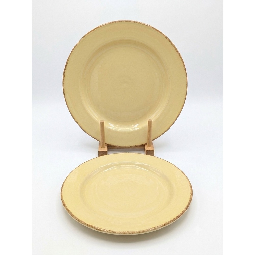 Vietri Cucina Fresca Yellow Green Charger Service Plate 12' Ceramic Set of 2